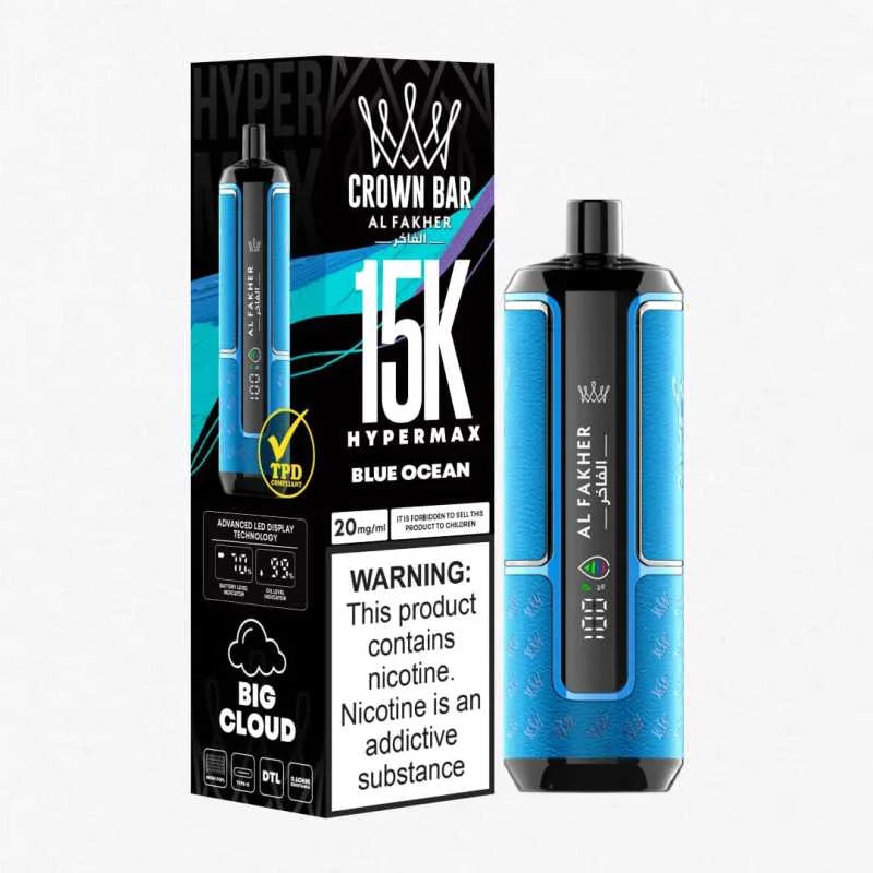 Al Fakher Crown Bar Hyper Max 15k Puffs Disposable discounted price