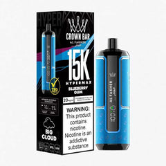 Al Fakher Crown Bar Hyper Max 15k Puffs Disposable features