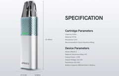 Voopoo Argus Z pod kit features, reviews, specs and un boxing material only at VIP vape shop