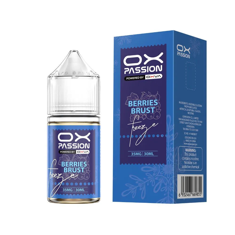 Berries burst ox passion freeze 30ml ice pod kit nicotine flavor
