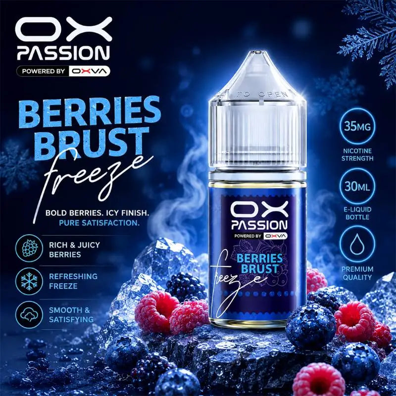 Berries burst ox passion freeze 30ml ice pod kit nicotine flavor