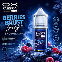 Berries burst ox passion freeze 30ml ice pod kit nicotine flavor