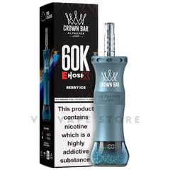 Berry Ice Al Fakher E-Hose 60k Puffs 6MG disposable vape in Pakistan sweet mix berry ice flavor smooth performance, DTL air flow and long lasting.