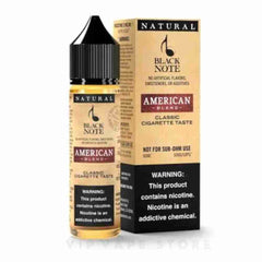 Black Note american blend 60ml – classic cigarette taste Enthusiasts will find solace in the authentic flavor profile of this blend. the natural sweetness of leaves intertwines effortlessly with the robustness of Burley and Oriental leaves. fusion echoes the essence of a classic but sidesteps smoke, tar, carbon monoxide, and other combustible elements. Every variant is meticulously treated through flue, air, and sun curing, meticulously balanced to deliver richness and exquisite harmony in every draw.
