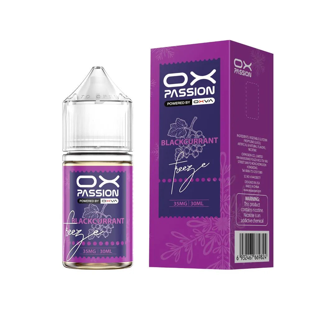 Blackcurrant ox passion freeze 30ml ice nicsalt Pod kit flavor in Pakistan