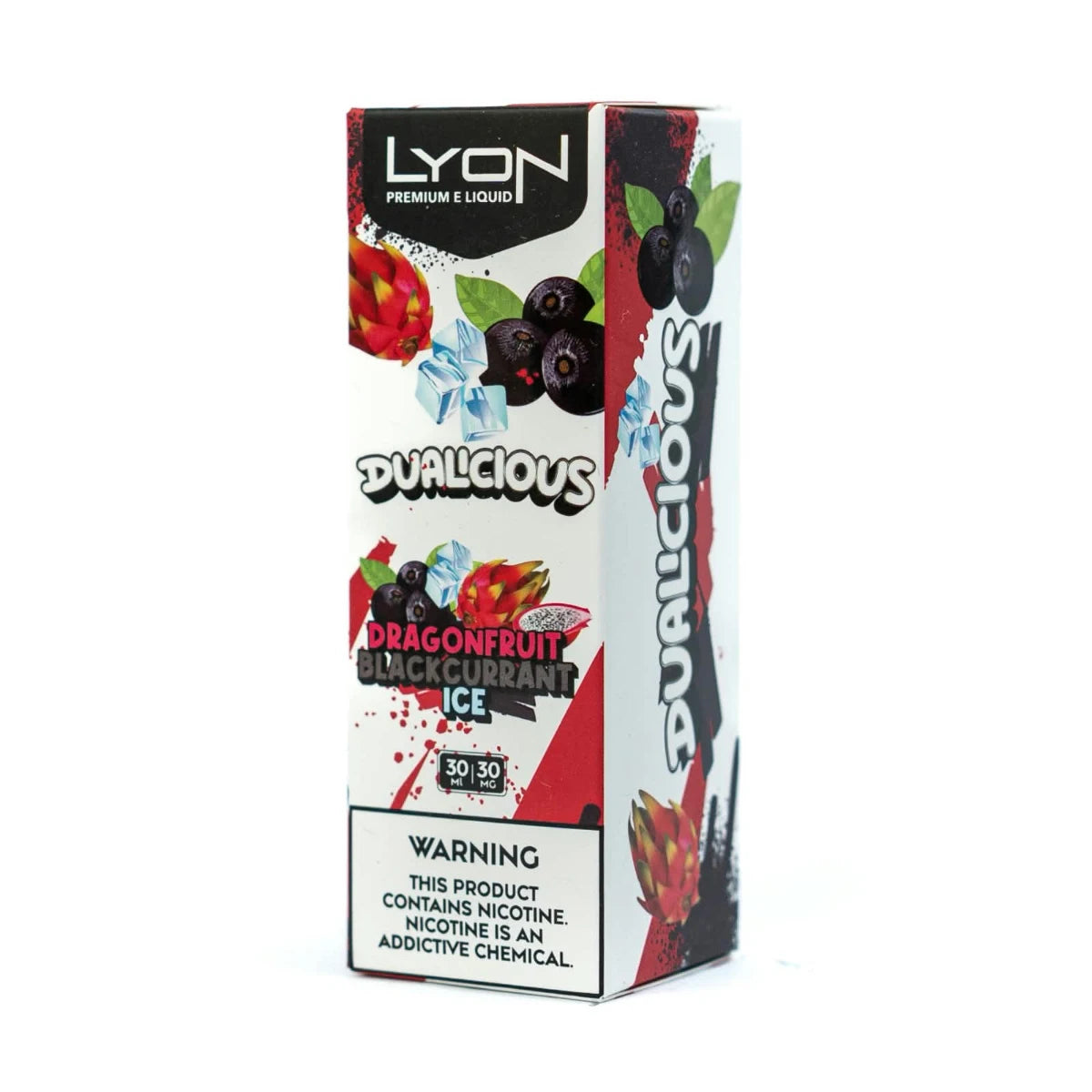 Dragon Fruit Blackcurrant Ice Lyon Dualicious 30ml, blending tropical dragon fruit, rich blackcurrant and cool ice for a crisp fruit-berry profile.
