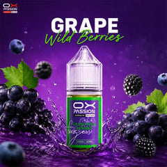 Grape wild berries Ox Passion Freeze 30ml 35mg and 55mg nicotine salt flavor in Pakistan.