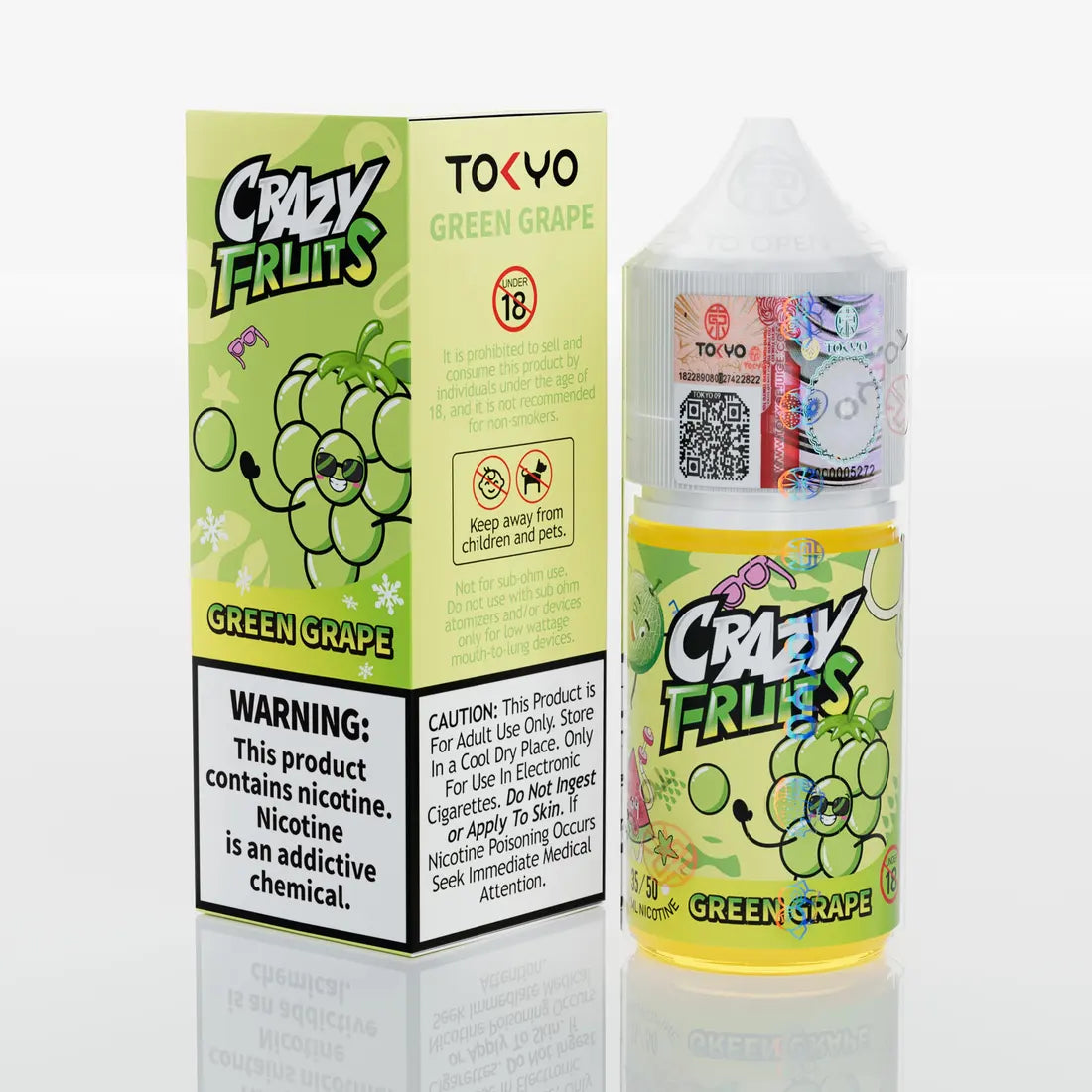 Green grape Ice 30ml Tokyo Crazy Fruits ice salt nicotine 35mg 50mg