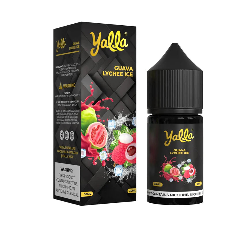 Guava lychee ice yalla 30ml nicsalt flavor at Lahore vape shop