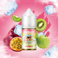 Kiwi passion guava ice oxbar nicsalt 30ml delivers smooth throat hits, fast nicotine satisfaction, and consistent flavor for refillable pod kits.