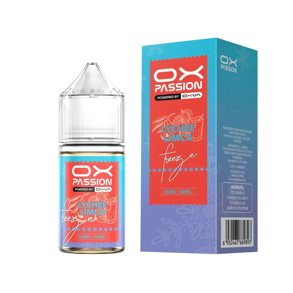 Lychee limca ox passion freeze 30ml Vape store Lychee limca ox passion freeze 30ml Vape store