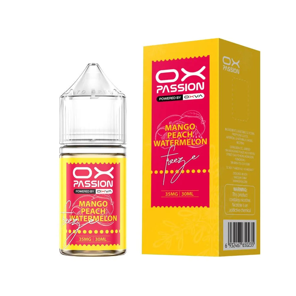 Mango Peach Watermelon Ox Passion Freeze 30ml 35mg 55mg price at Best E-cigarette tobacco shop