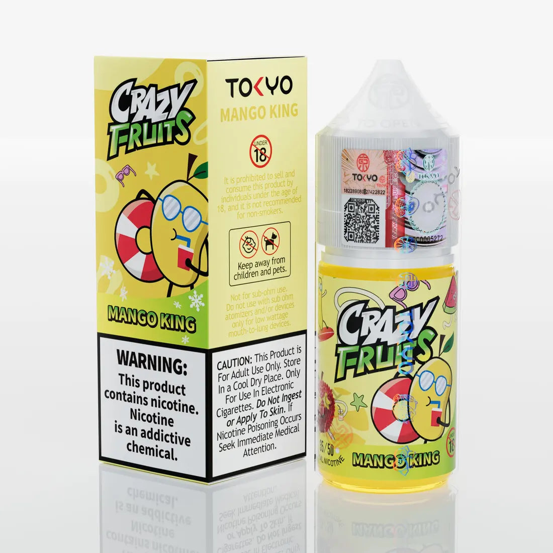 Mango king salt nicotine Tokyo crazy fruits 30ml 35mg 50mg 60mg Amazing sale discounts and flavor prices in Pakistan