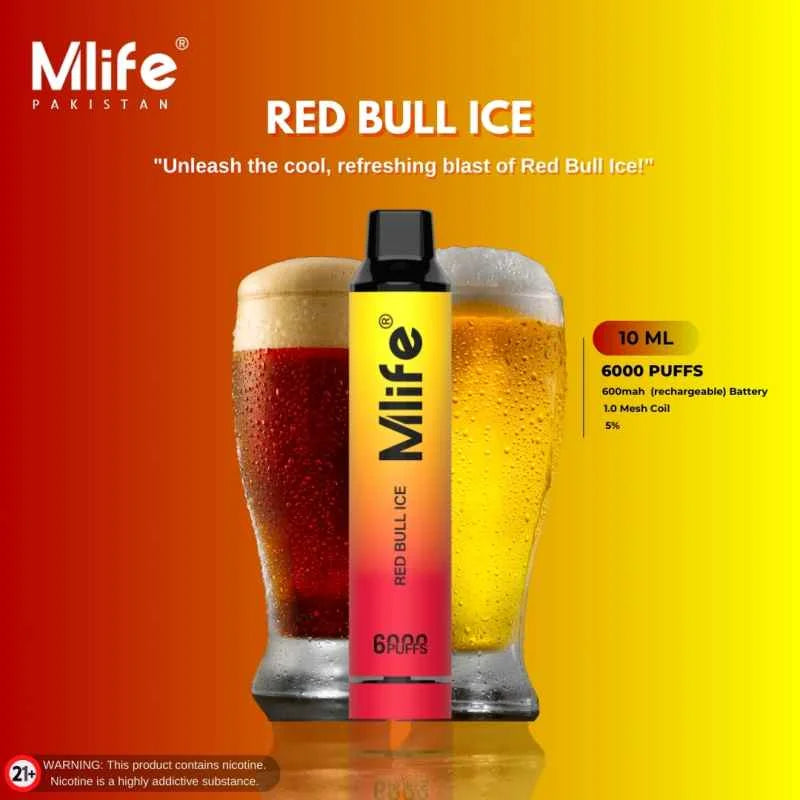 Red Bull Ice Mlife disposable vape 6000 puffs Vape store Red Bull Ice Mlife disposable vape 6000 puffs Vape store