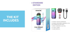 Smok nord 5 pod mod vape kit box contents include
