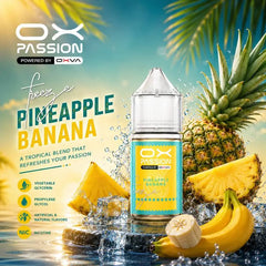 Pineapple banana ox passion oxva nicsalt 30ml salt nicotine Pakistan's no1 vape shop