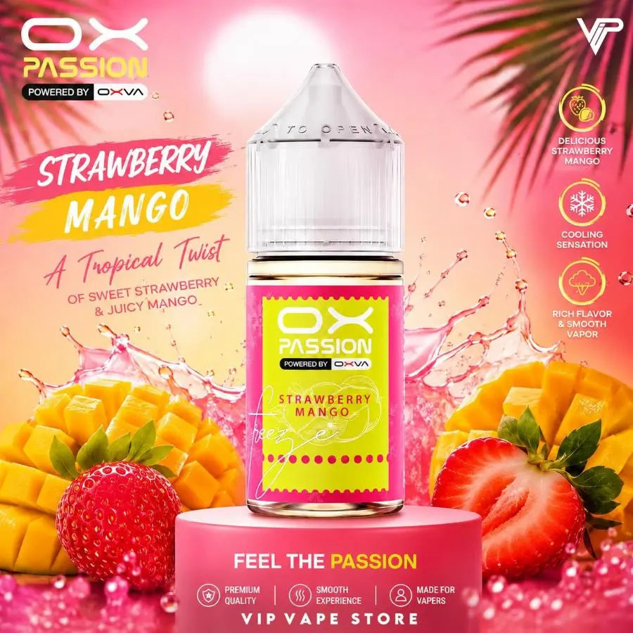 Strawberry Mango Ox Passion Freeze 30ml oxva fruity flavors 35mg 55mg