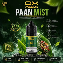 Paan Mist Ox Passion Freeze 30ml and Shop all OX passion pod flavors best price in Pakistan.