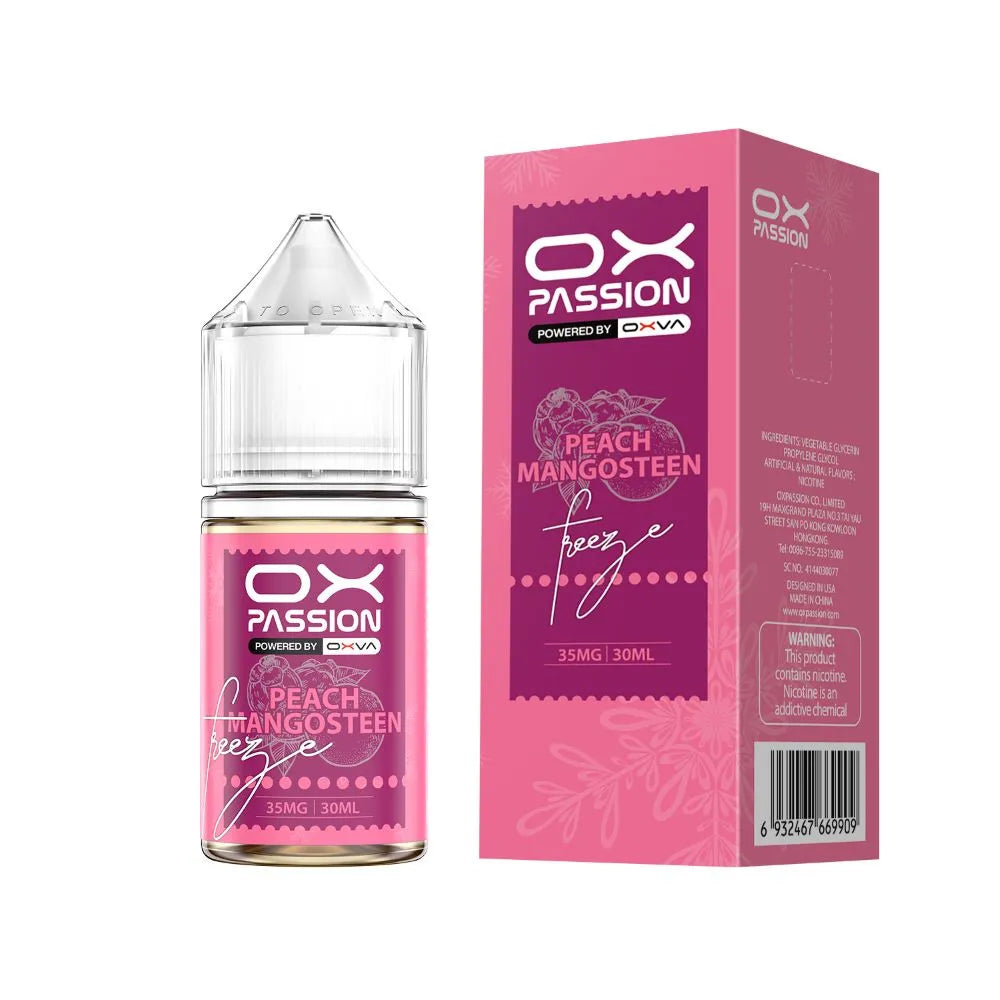 Peach Mangosteen ox passion freeze 30ml shop online ox flavors in Pakistan