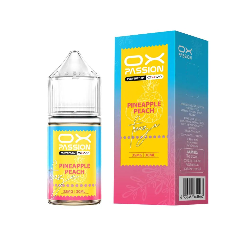 Pineapple Peach Ox Passion Freeze 30ml at Lalamusa vape shop