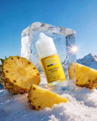 Pineapple burst Ox Passion e-juice 30ml a juicy, tangy pineapple vape with smooth nicotine salt performance, 35mg 55mg with optimized taste output.