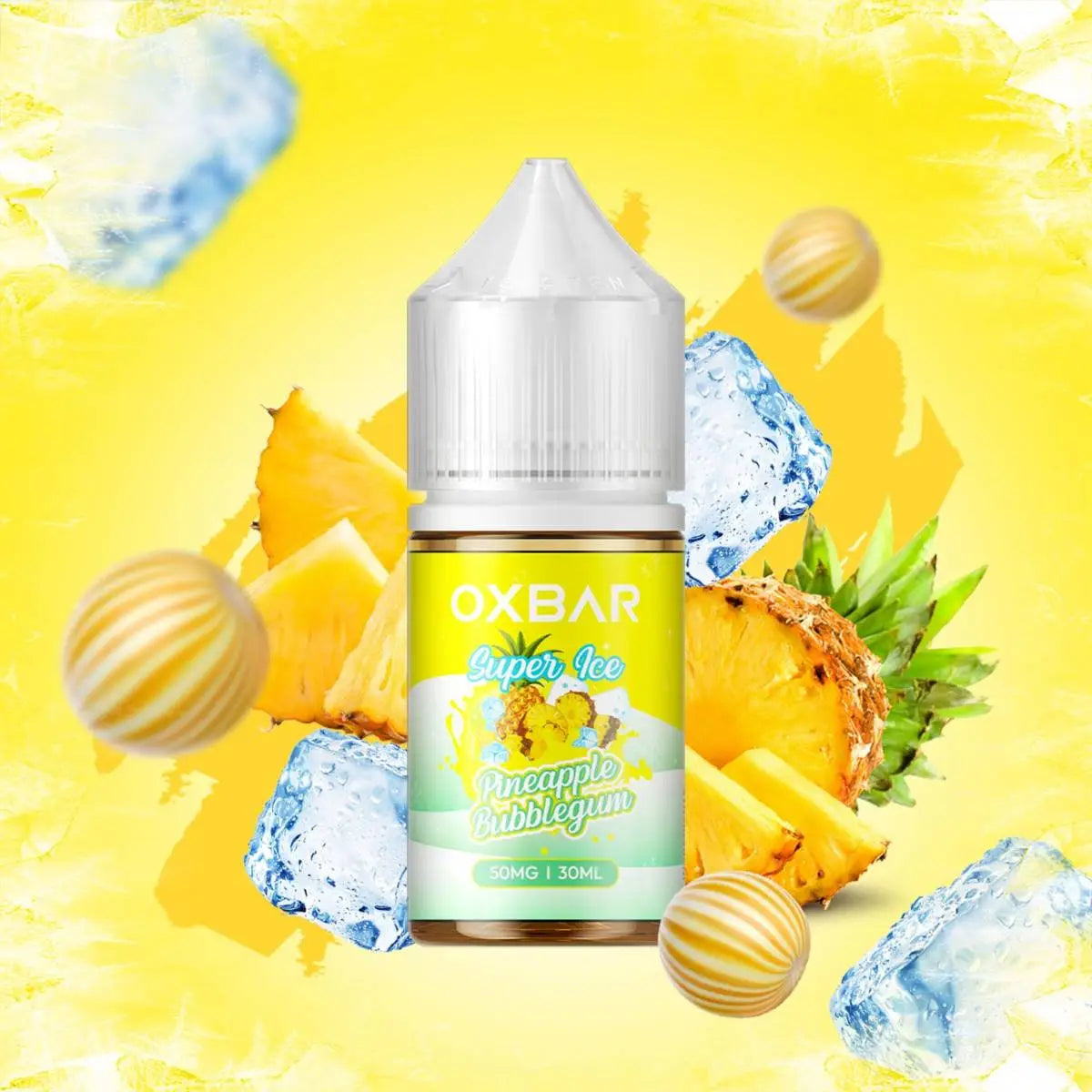 Pineapple bubblegum Ice oxbar nicotine salt 30ml best price in Pakistan 30mg 50mg