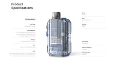 Features of Aspire Gotek X Pod Kit System