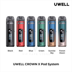 Uwell crown X pod kit all colors