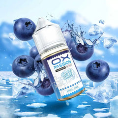 Capri blue freeze Ox Passion 30ml well-executed blue raspberry ice profile, delivers consistent flavor, efficient nicotine performance in Pakistan.