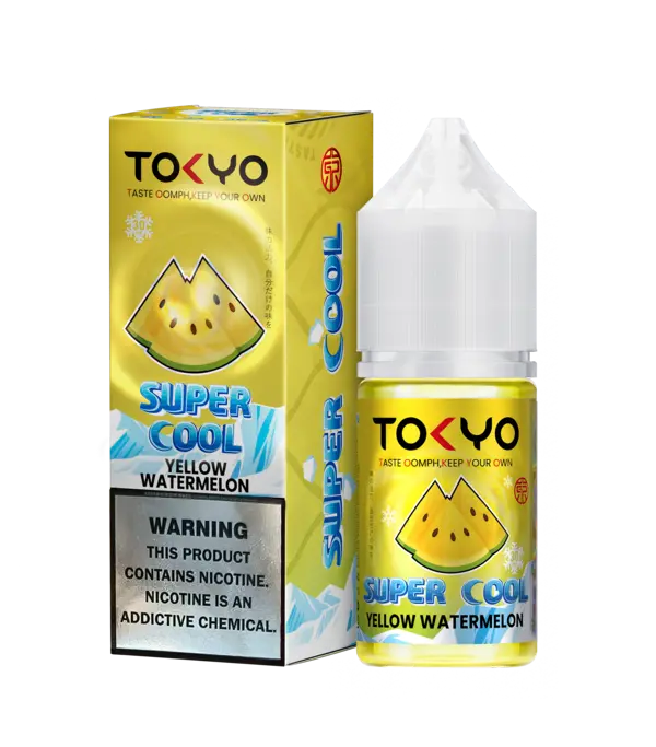 Shop online Yellow watermelon Nicsalt 30ml Tokyo Super Cool flavor ice