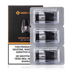 Geekvape one replacement pods 2ml capacity features and offers in 2 variants 0.8 for DTL and 1.2 for MTL, compatible with geekvape aegis one and geekvape aegis one FC