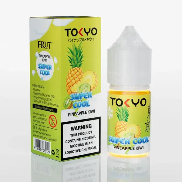 Pineapple kiwi Tokyo Super Cool nicsalt shop online 30mg 50mg 60mg at vape store Pakistan