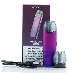 VOOPOO VThru Pro 25W Pod kit, featuring an integrated 900mAh battery, comes with two integrated coil pod options, and uses a draw-activated mechanism. Constructed from lightweight aluminum alloy, as well as the sturdy but lightweight chassis is ideal for those on the go, among eliminating excessive weight but also maintaining a reliable against light falls and drops
