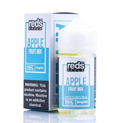 7 Daze Reds Apple Fruit Mix Iced 60ml&nbsp;refreshing and satisfying. All in one bottle. Reds Apple E juice is readily available in free-base in varying levels of nicotine strengths. All flavors also come in an ICED variation for a chilling sensation.