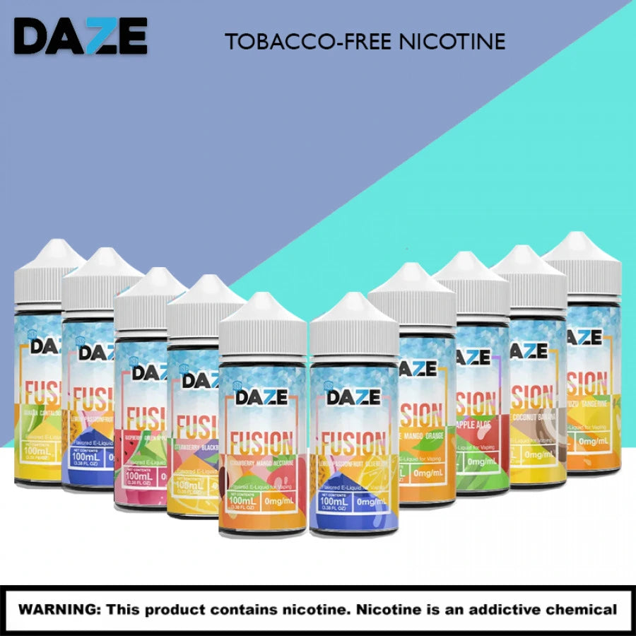 7daze fusion series menthol flavors 100ml 