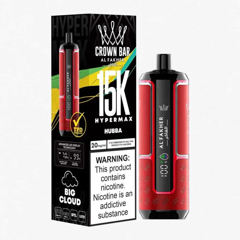 Hubba Al Fakher disposable vape 15K Puffs offical website 