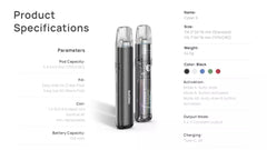 Features of Cyber S aspire E-cigs