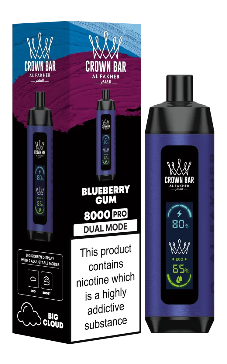 Blueberry bubble gum flavor in disposable vape at Best vape shop in Pakistan