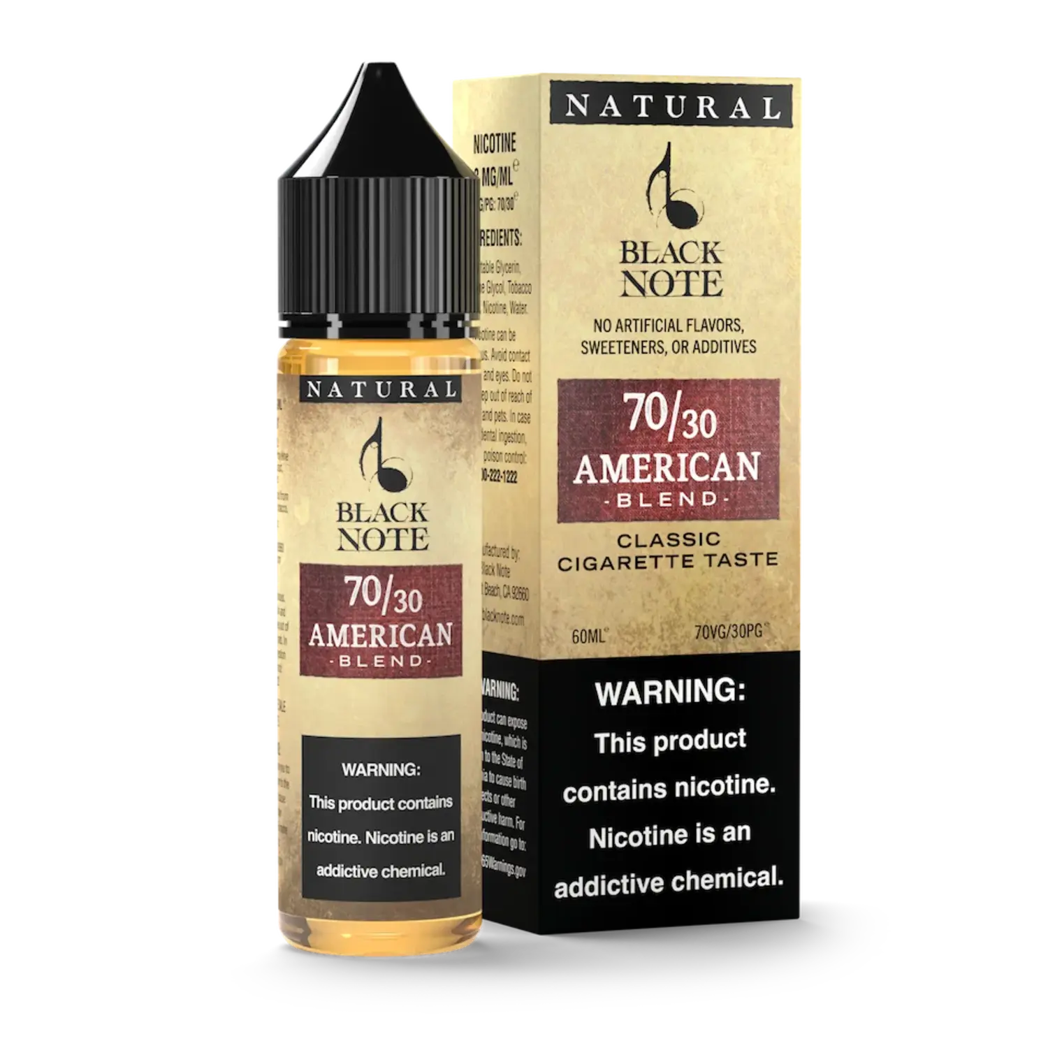 Black Note American Blend 60ml ( 70VG-30PG ) 3mg 6mg 12mg 18mg price in Pakistan