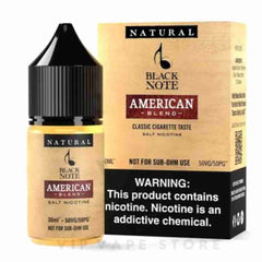 Overall, the Black Note American Blend 30ml is a top-tier e-liquid that offers a unique and authentic tobacco flavor experience. Its commitment to quality, purity, and flavor has made it a favorite among vapers looking for a premium vaping experience. So, if you're in the market for a high-quality tobacco e-liquid, the it is definitely worth considering.