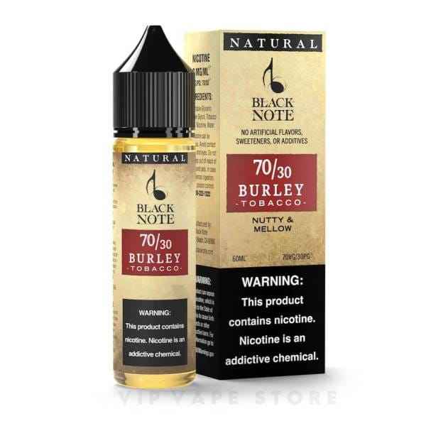 Indulge in the rich and robust flavor of <strong>Black Note Burley tobacco 60ml e-liquid</strong>. Crafted with a 70VG-30PG blend, this 60ml bottle offers a smooth and satisfying vape experience. Its bold and earthy notes will leave you breathless.