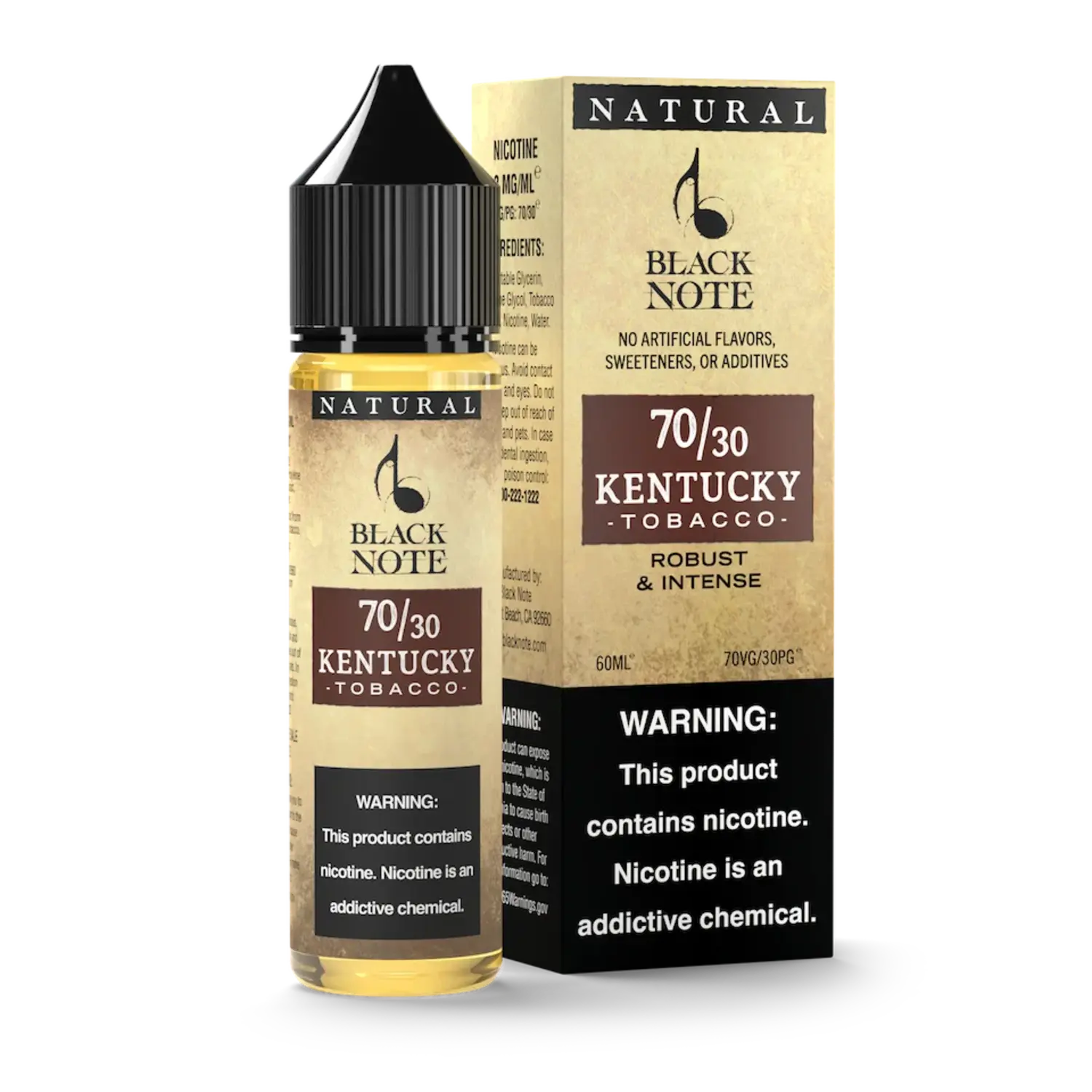 Black Note Kentucky tobacco 60ml ( 70VG-30PG ) price in Pakistan buy online