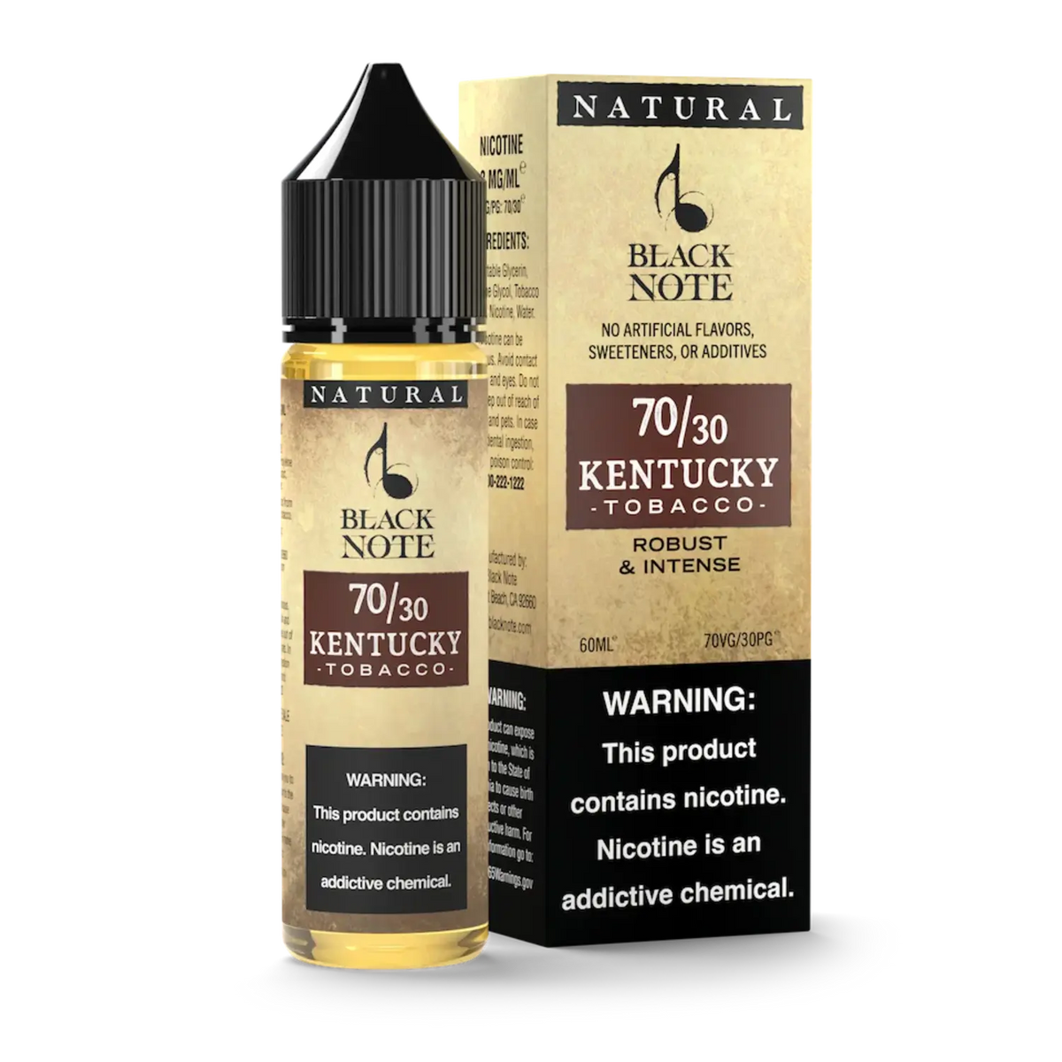 Black Note Kentucky tobacco 60ml ( 70VG-30PG ) price in Pakistan buy online