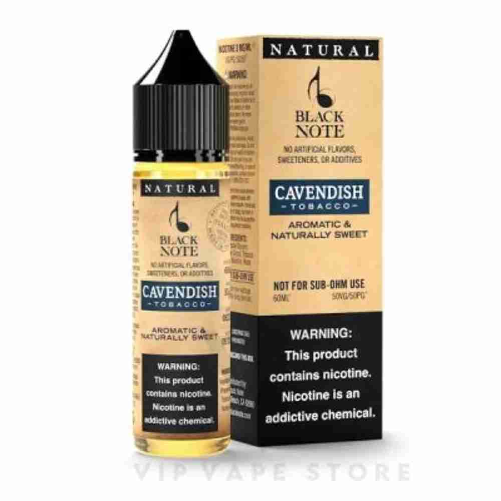 Black Note Cavendish tobacco Sonata 60ml – aromatic &amp; naturally sweet&nbsp;it’s a craft, an art form in the tobacco world. It takes the esteemed Virginia tobacco leaves, mature and dark, and subjects them to an intricate ritual. Steam and oak-barrel curing become the alchemists’ tools, weaving a transformation. The outcome is an intensified, deeply flavored tobacco, an opus born from the meticulous Cavendish process, where every leaf becomes a canvas for the masterful blend of richness and intensity.