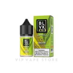 Blvk Aloe Pineapple 30mL - a refreshing blend of aloe and pineapple for a tropical sensation. Experience the benefits of aloe's soothing properties and the refreshing taste of pineapple in a single bottle. Perfect for those hot summer days or as a daily pick-me-up.