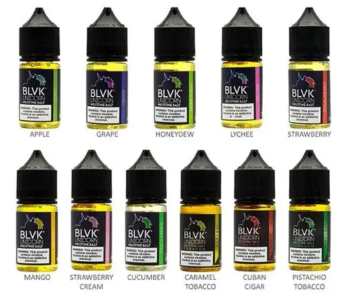 All flavors blvk unicorn 30ml salt