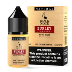 Black Note Burley Tobacco 30ml salt nicotine buy online in Pakistan