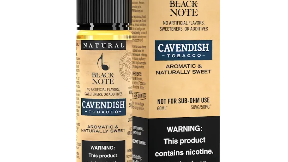 Black Note Cavendish tobacco sonata 60ml buy online 50vg/50pg