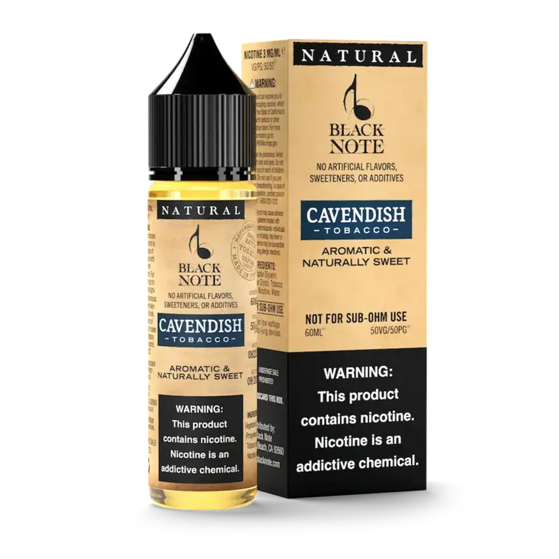Black note eliquids 60ml - tobacco  Vape store