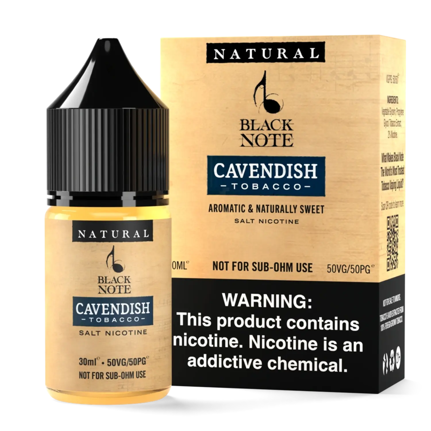 Black Note Cavendish Tobacco 30ml buy online with best price at VIP vape store only in Pakistan 30mg and 50mg